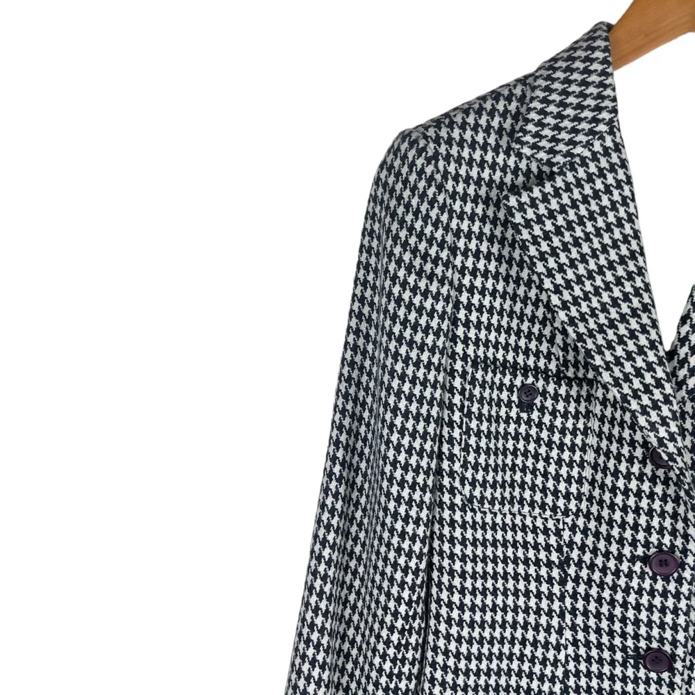 Theme Black & White Houndstooth Blazer in Size Small - Picture 4 of 11